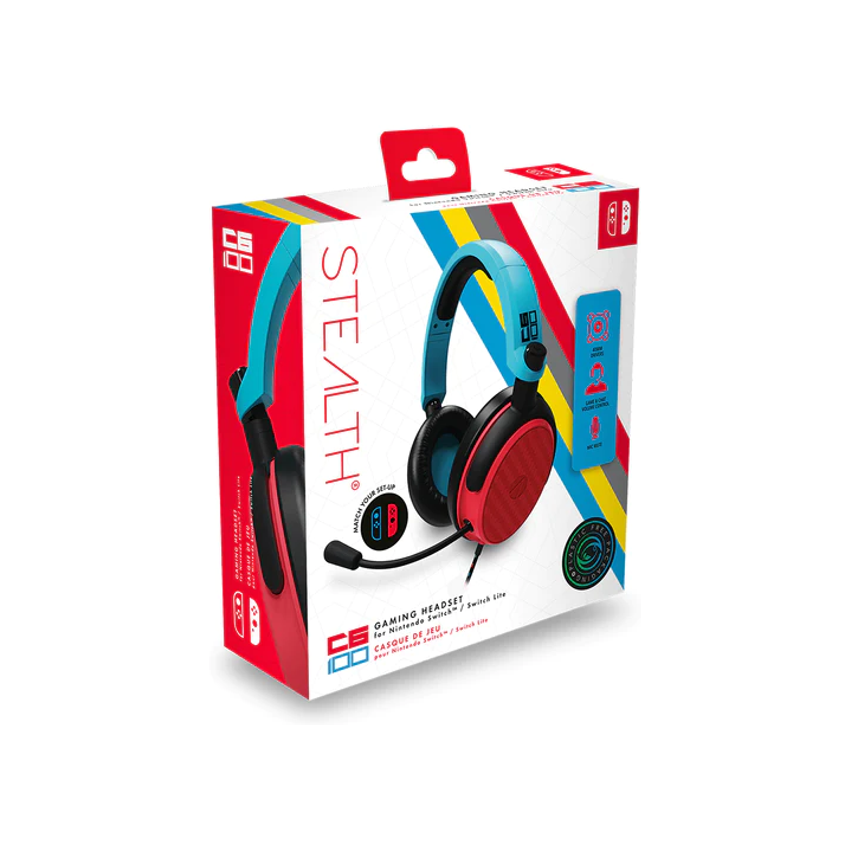 Stealth Multiformat Stereo Gaming Headset - C6-100 Blue & Red (Photo: 2)